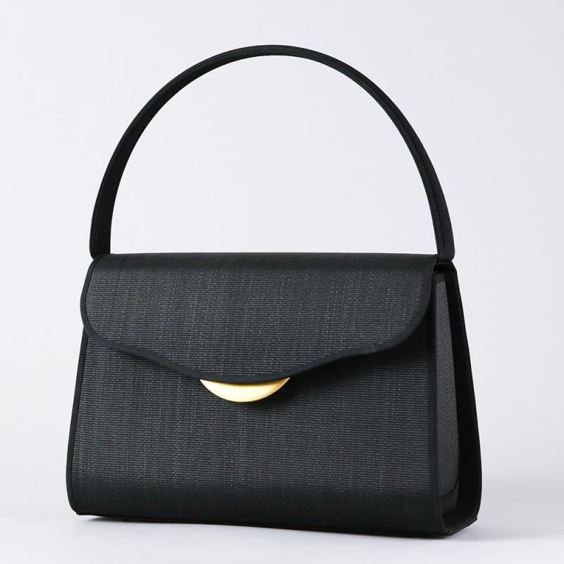 Horsehair formal bag &lt;with gold fittings for both congratulations and condolences/trapezoid type&gt;