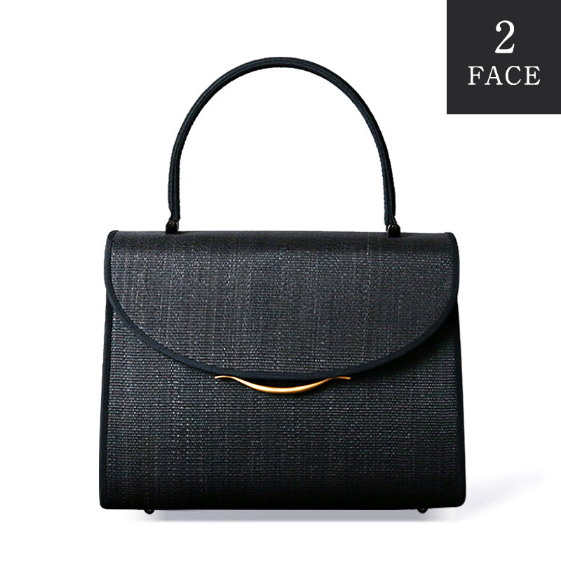 Horsehair formal bag &lt;with gold fittings for both congratulations and condolences/hand tube trapezoid type&gt;