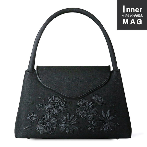 【感謝祭20%OFF】リボン刺繍ソフトフォーマルバッグ