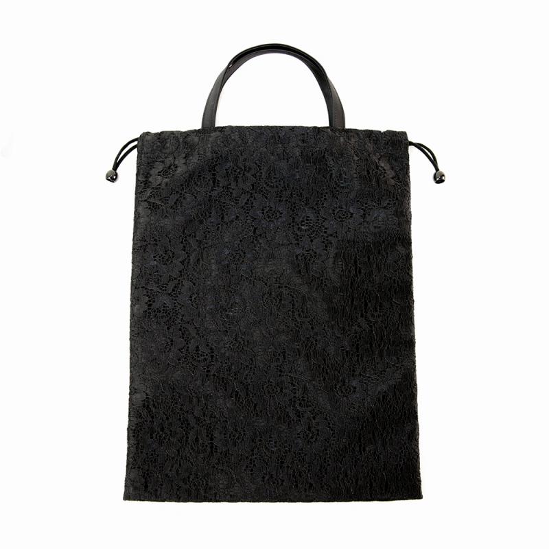 【バッグまたは草履と同時購入でお得なセット割】巾着型レース手提げ