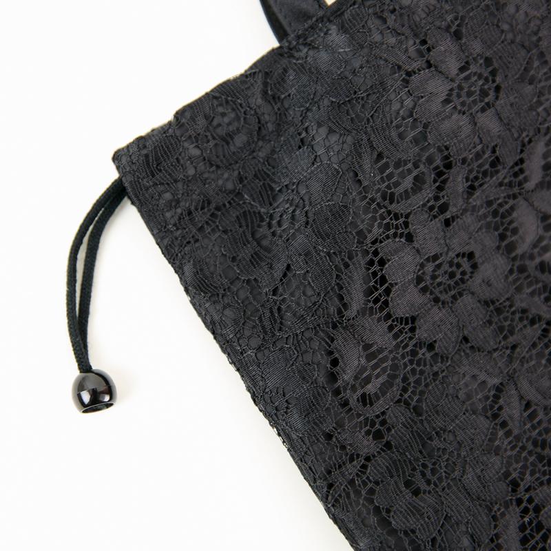 drawstring lace handbag