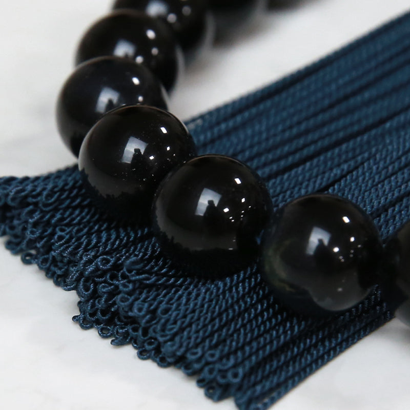 [Great set discount when purchased with bag or sandals] &lt;For men&gt; Natural stone blue tiger eye stone prayer beads 