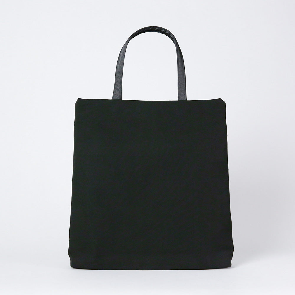 gathered accent tote bag