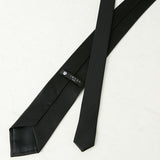 Formal necktie (black/silver 2-piece set)