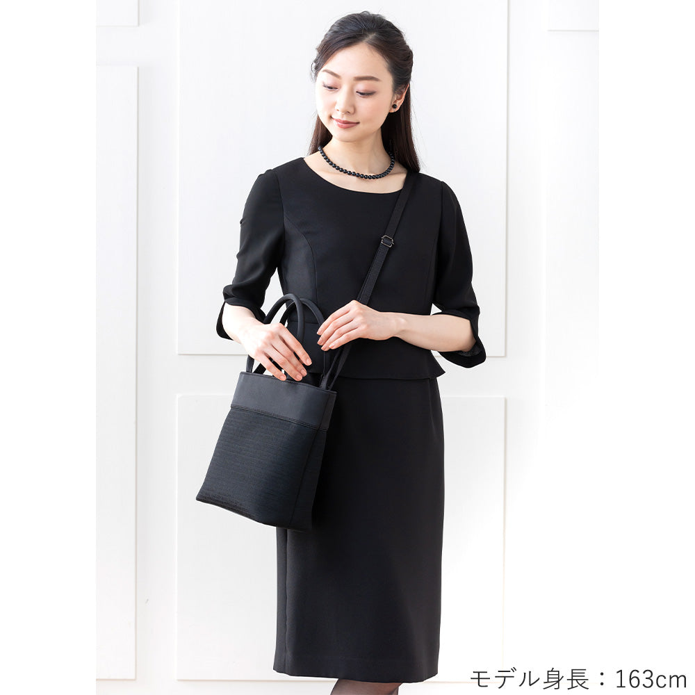 Yonezawa woven jacquard 2WAY tote bag with shoulder strap