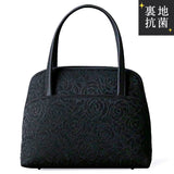 Yonezawa woven three-dimensional rose pattern formal bag &lt;zipper type&gt;
