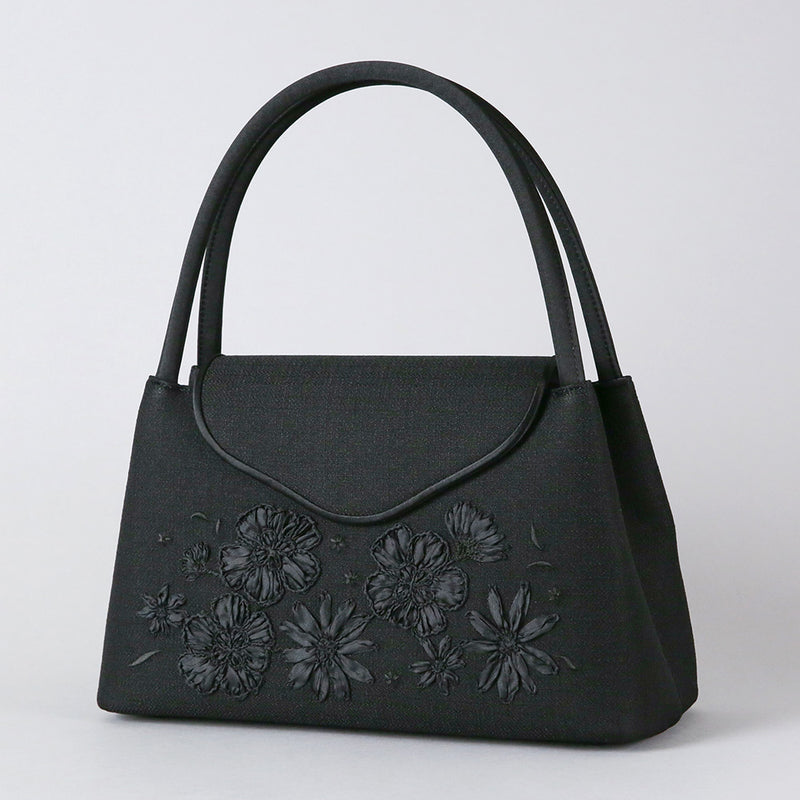 リボン刺繍ソフトフォーマルバッグ