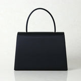 [Suitable for entrance exams] Dark blue top handle bag with slippers (M size)