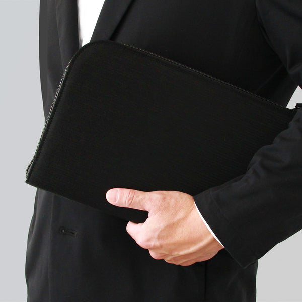 米沢織メンズフォーマルクラッチバッグ L
