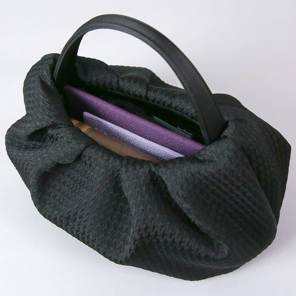 Yonezawa woven one handle soft formal bag