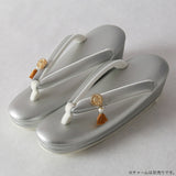 [IWASA ✕ Kosuna] Pocket sandals metal (silver) M size