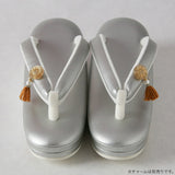 [IWASA ✕ Kosuna] Pocket sandals metal (silver) M size