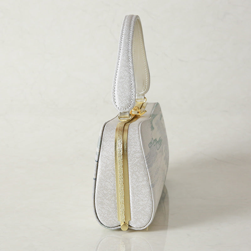 [YUMI KATSURA] Formal sandals bag set Blue x Silver L size